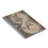 ワールドマップグローブトラベルアンティーク ノートブック (右側)