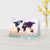 ワールドマップテンプレートカード |画像の追加 カード (黄色い花)