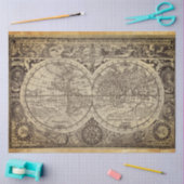 ワールドマップデカッページ紙 薄葉紙 (クラフト)