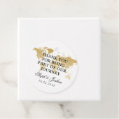 ワールドマップトラベルテーマウェディングパーティーありがとう フェイバータグ (インサイチュ)