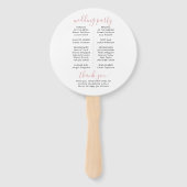 ワールドマップトラベルテーマグローブ結婚式 プログラム ハンドファン (裏面)