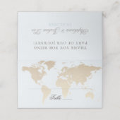 ワールドマップトラベルテーマヴィンテージルック プレイスカード (外部開封)