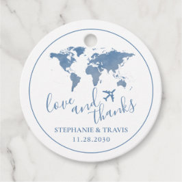 ワールドマップトラベルデスティネーションラヴ感謝していィー フェイバータグ