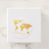 ワールドマップトラベル実在テーマフォイルありがとう フェイバータグ (箱)