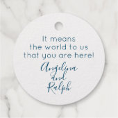 ワールドマップトラベル実在テーマフォイルありがとう フェイバータグ (裏面)