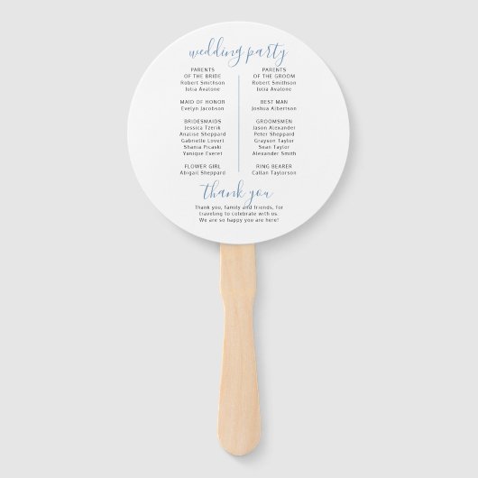 ワールドマップブルートラベルテーマ結婚式 プログラムファン ハンドファン (裏面)