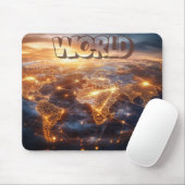 ワールドマップマウスパッドトラベルインスパイアマウスパッド マウスパッド (マウス)
