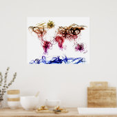 ワールドマップライ書ト ポスター (キッチン)