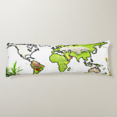 ワールドマップ体黄色 ボディピロー (裏面)