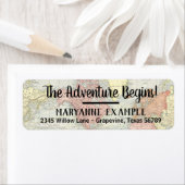 ワールドマップ差出人住所ラベル ラベル (インサイチュ)