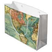 ワールドマップ統一された州マップ地理 ラージペーパーバッグ (裏面アングル)