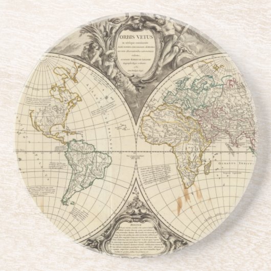 ワールドマップ8 コースター (正面)