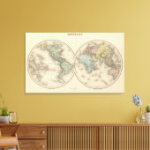 ワールドマップ キャンバスプリント (インサイチュ (リビング))