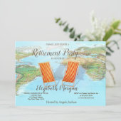 ワールドマップ、チェアリタイアメントパーティー 招待状 (スタンド正面)