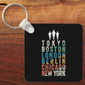 ワールドマ専攻のラソンシティ キーホルダー (正面)