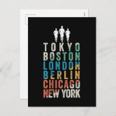 ワールドマ専攻のラソンシティ シーズンポストカード (正面/裏面)