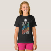 ワールドマ専攻のラソンシティ Tシャツ (正面フル)