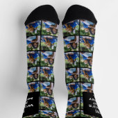 ワールドマ最高のマミーカスタムファミリー写真コラージュ ソックス (上部)