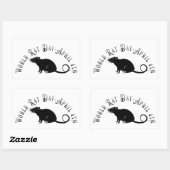 ワールドラットデイ 長方形シール (シート)