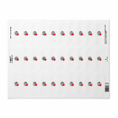 ワールドラブグローブアイコン | ハートアースサマーデザイン ラベル (フルシート)