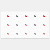 ワールドラブグローブアイコン | ハートアースサマーデザイン ラベル (シート)