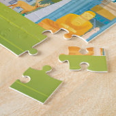 ワールドランドマーク:旅行ヴィンテージセット ジグソーパズル (側面)