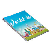 ワールドランドマーク：旅行ヴィンテージセット ノートブック (右側)