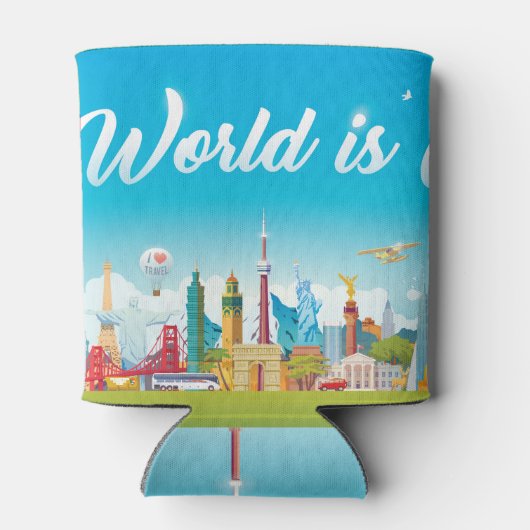 ワールドランドマーク:旅行ヴィンテージセット 缶クーラー (裏面)