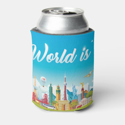 ワールドランドマーク:旅行ヴィンテージセット 缶クーラー (缶裏面)