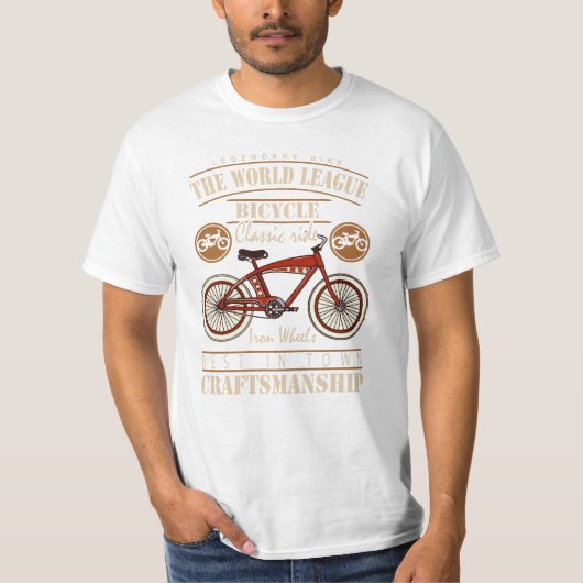 ワールドリーグの自転車クラシックは鉄輪に乗る Tシャツ (正面)