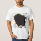 「ワールドワイドアンダーグラウンドアルバムの波立った髪」 Tシャツ (正面)