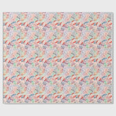 ワールドワイド旅行ラベル全周パターン ラッピングペーパー (フラット)