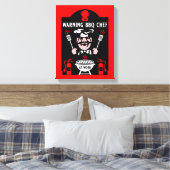 ワールドワーストバーベキュー調理師 キャンバスプリント (インサイチュ (寝室))