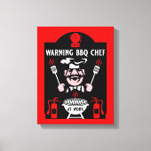 ワールドワーストバーベキュー調理師 キャンバスプリント (正面)