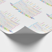 ワールドワードお誕生日ケーキラッピング紙 ラッピングペーパー (角)