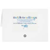 ワールドワードろうけつ染めグリーティングカード (裏面横)