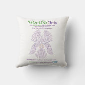 ワールドワードアイリスピロー クッション (裏面)