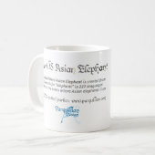 ワールドワードアジア象マグカップ コーヒーマグカップ (正面左)