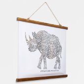 ワールドワードアフリカンサイ・タペストリー 吊り下げ型タペストリー (傾斜あり)