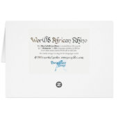 ワールドワードアフリカRhinoカード (裏面横)