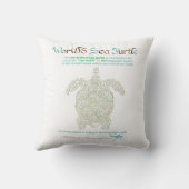 ワールドワードシーウミガメ枕 クッション (裏面)