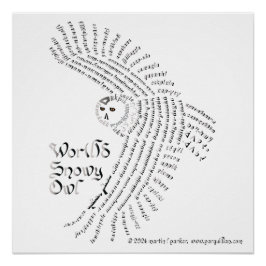 ワールドワードスノーウィークフクロウのポスター ポスター