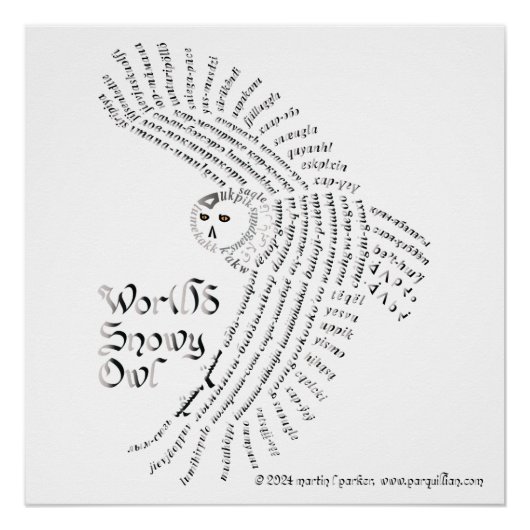 ワールドワードスノーウィークフクロウのポスター ポスター (正面)