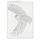 ワールドワードスノーウィークフクロウカード (正面)