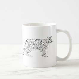 ワールドワードスノーヒョウMUG コーヒーマグカップ