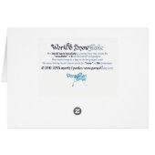 ワールドワードスノーフレークカード (裏面横)