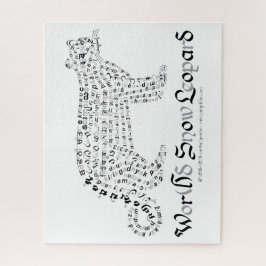 ワールドワードスノーレオパードパズル ジグソーパズル