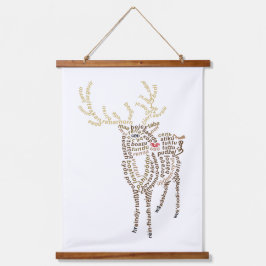 ワールドワードトナインダタペストリー 吊り下げ型タペストリー