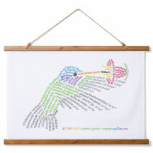 ワールドワードハミングバードタペストリー