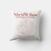 ワールドワードバラ枕 クッション (裏面)